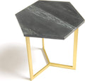 Black Marble Hexagon Table