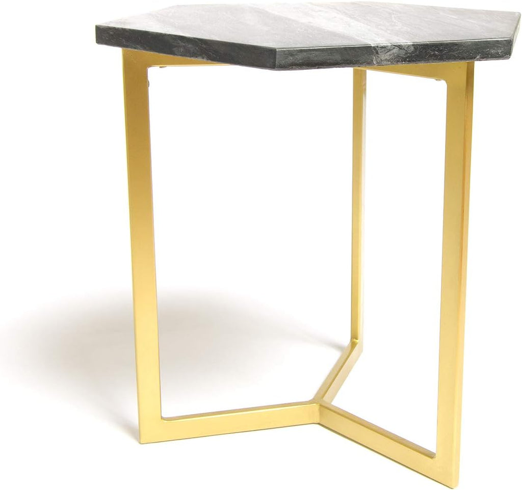 Black Marble Hexagon Table