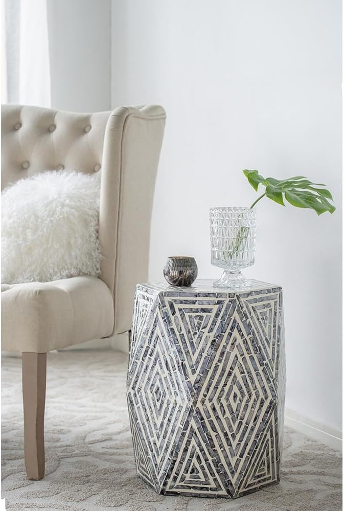 Hexagon Accent Side Table