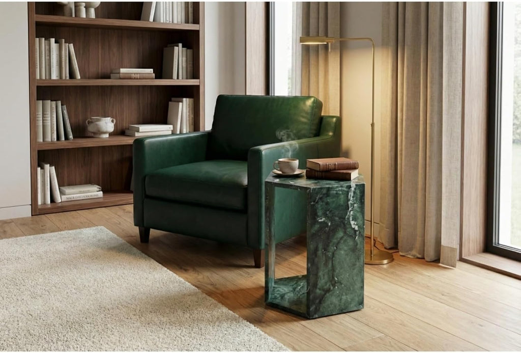 Luxury Marble Hexagonal Side Table