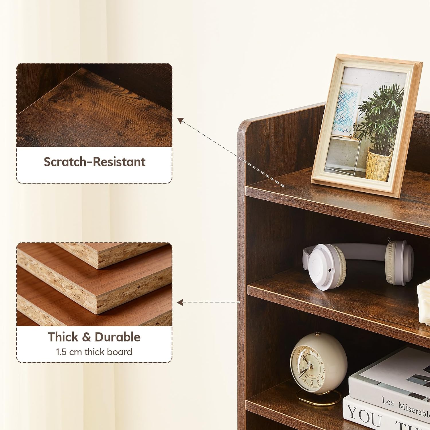 Wooden Desk Storage Hutch