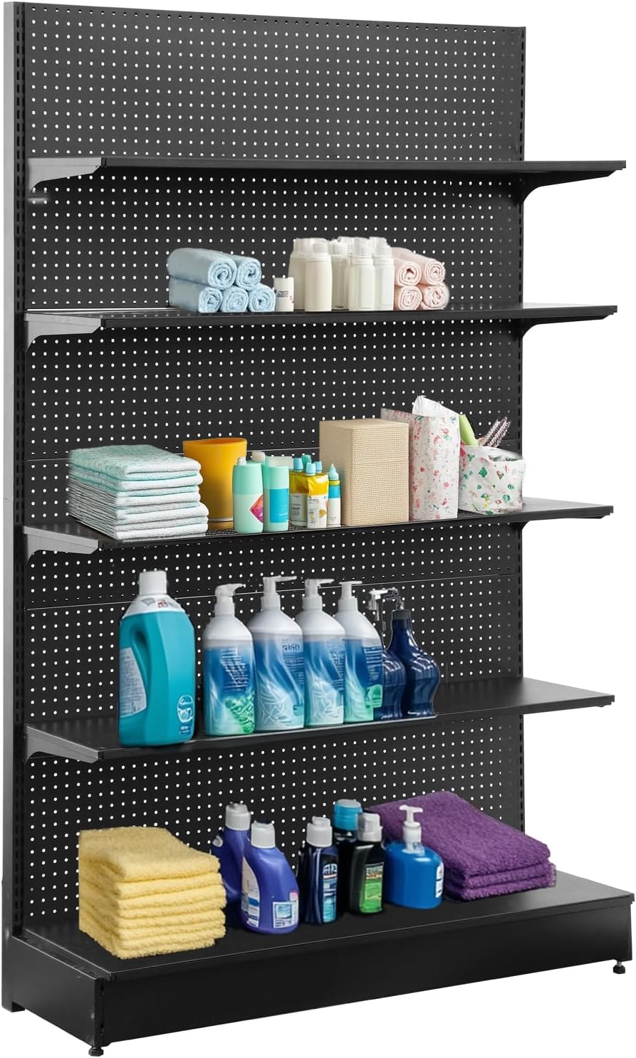 4x6.5Ft Freestanding Pegboard Display Rack