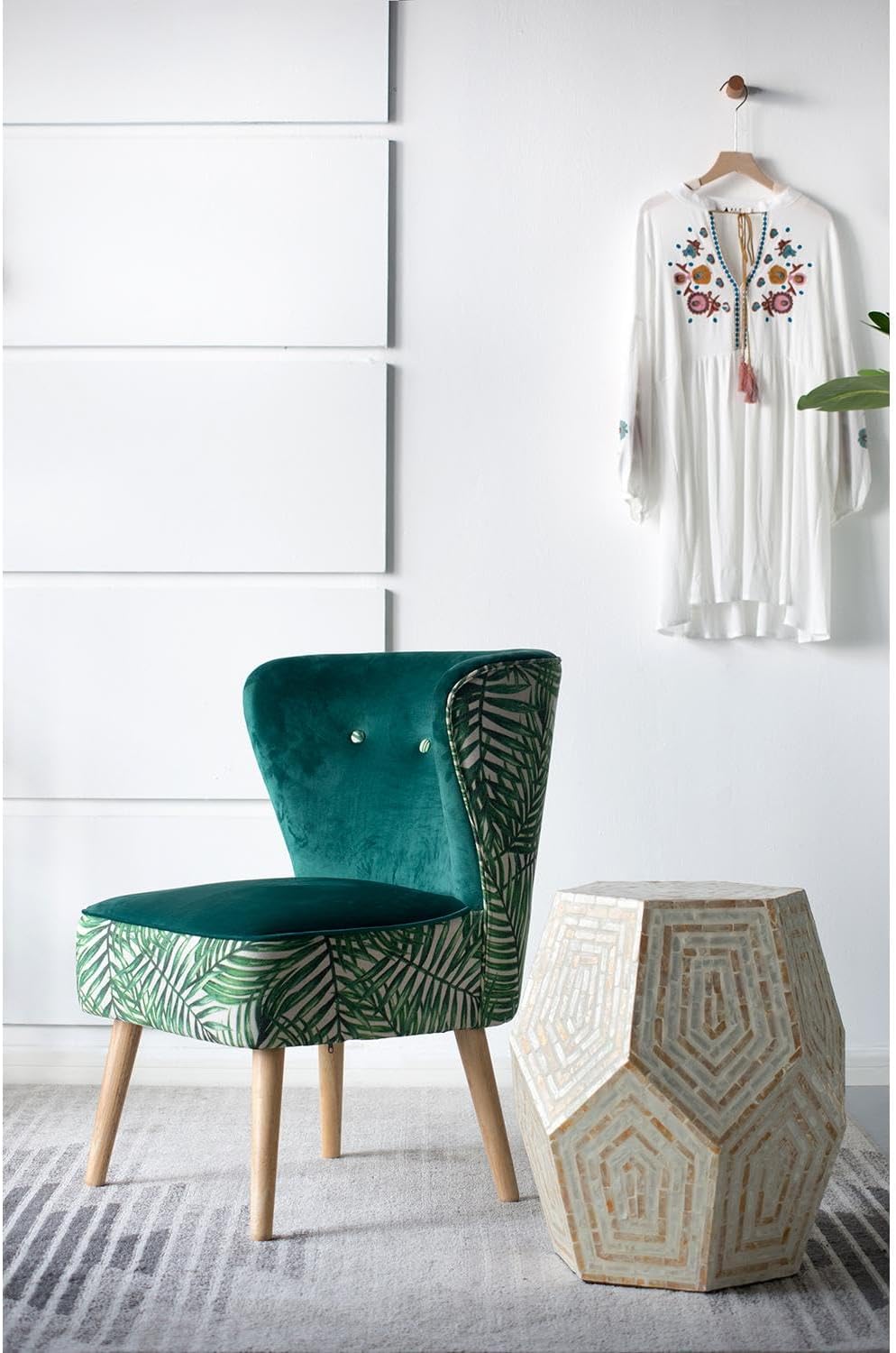 Pentagonal Accent Side Table