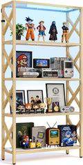 Glass 5-Tier Display Shelf
