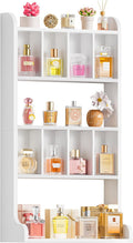 White Wall Mount Perfume Display Shelf