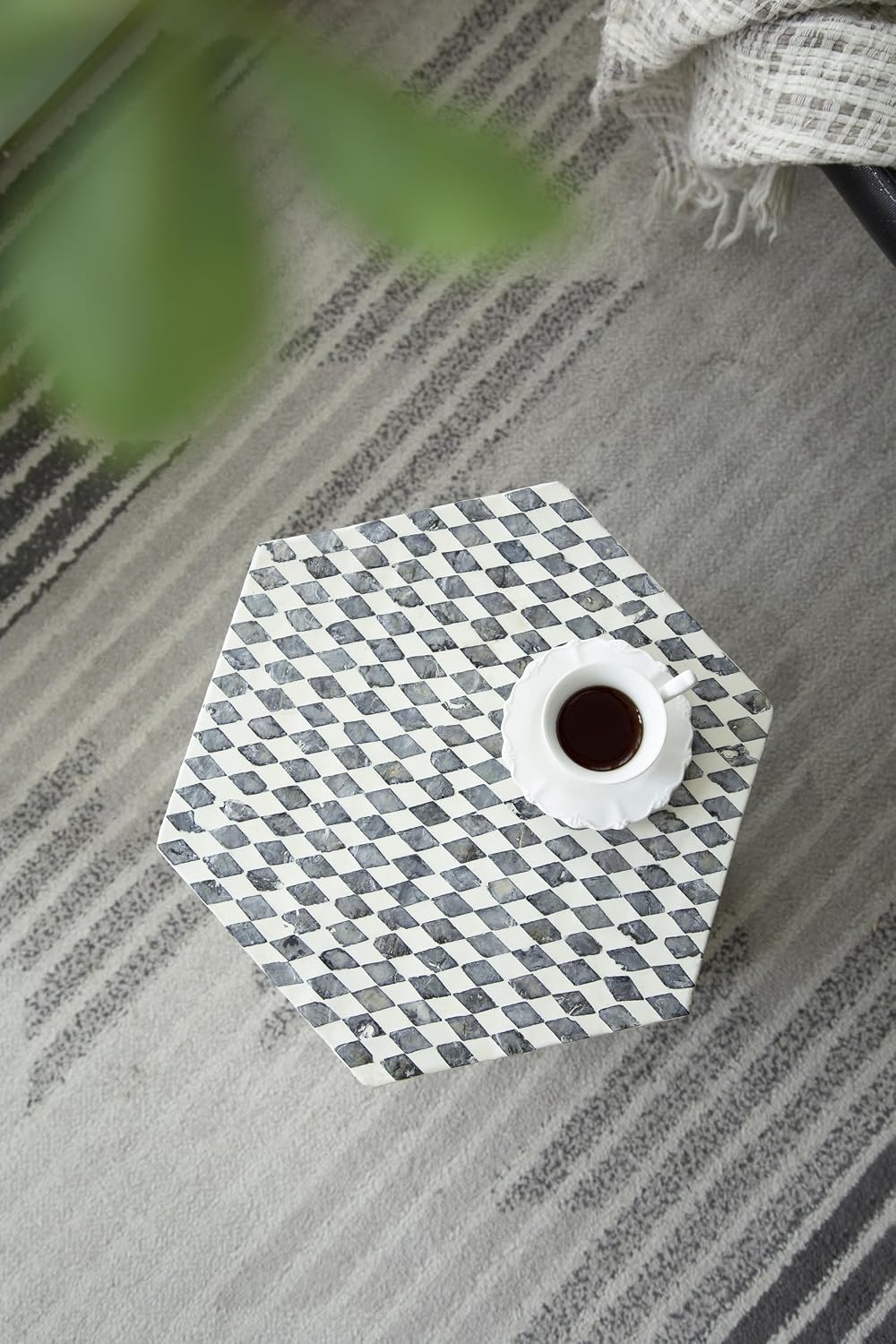 Hexagon Accent Side Table