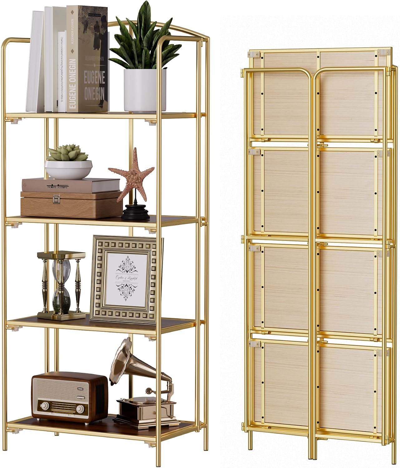 Gold Foldable Bookshelf