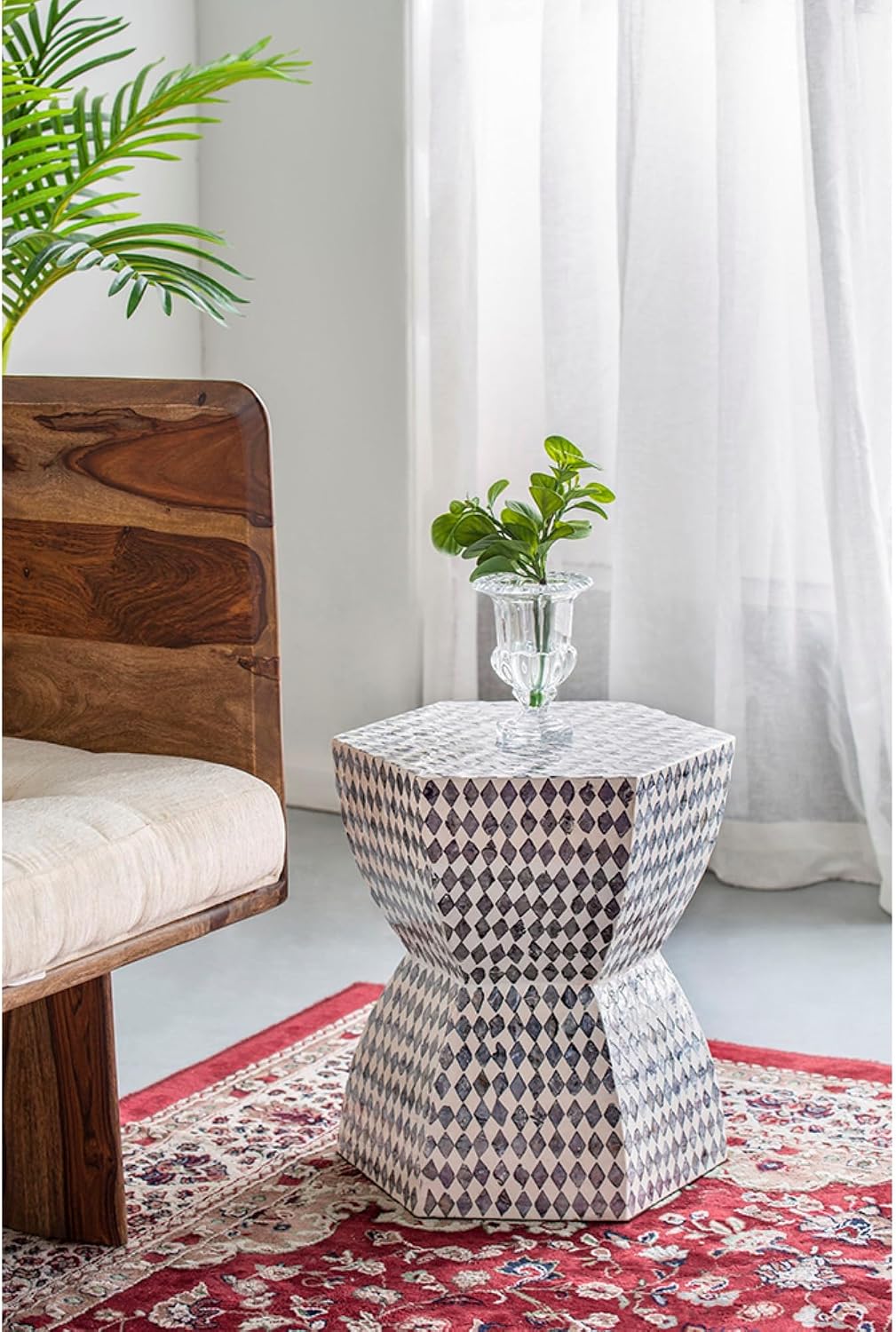 Hexagon Accent Stool
