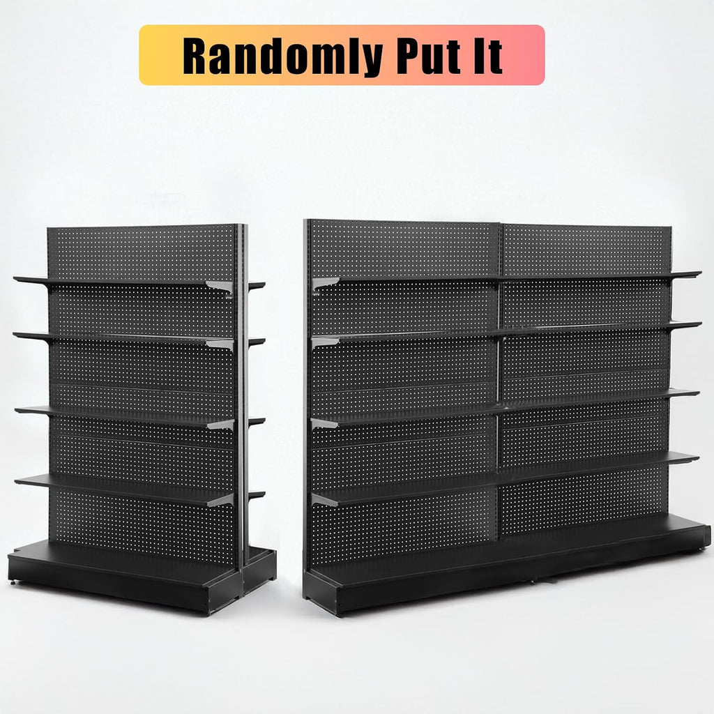 4x6.5Ft Freestanding Pegboard Display Rack