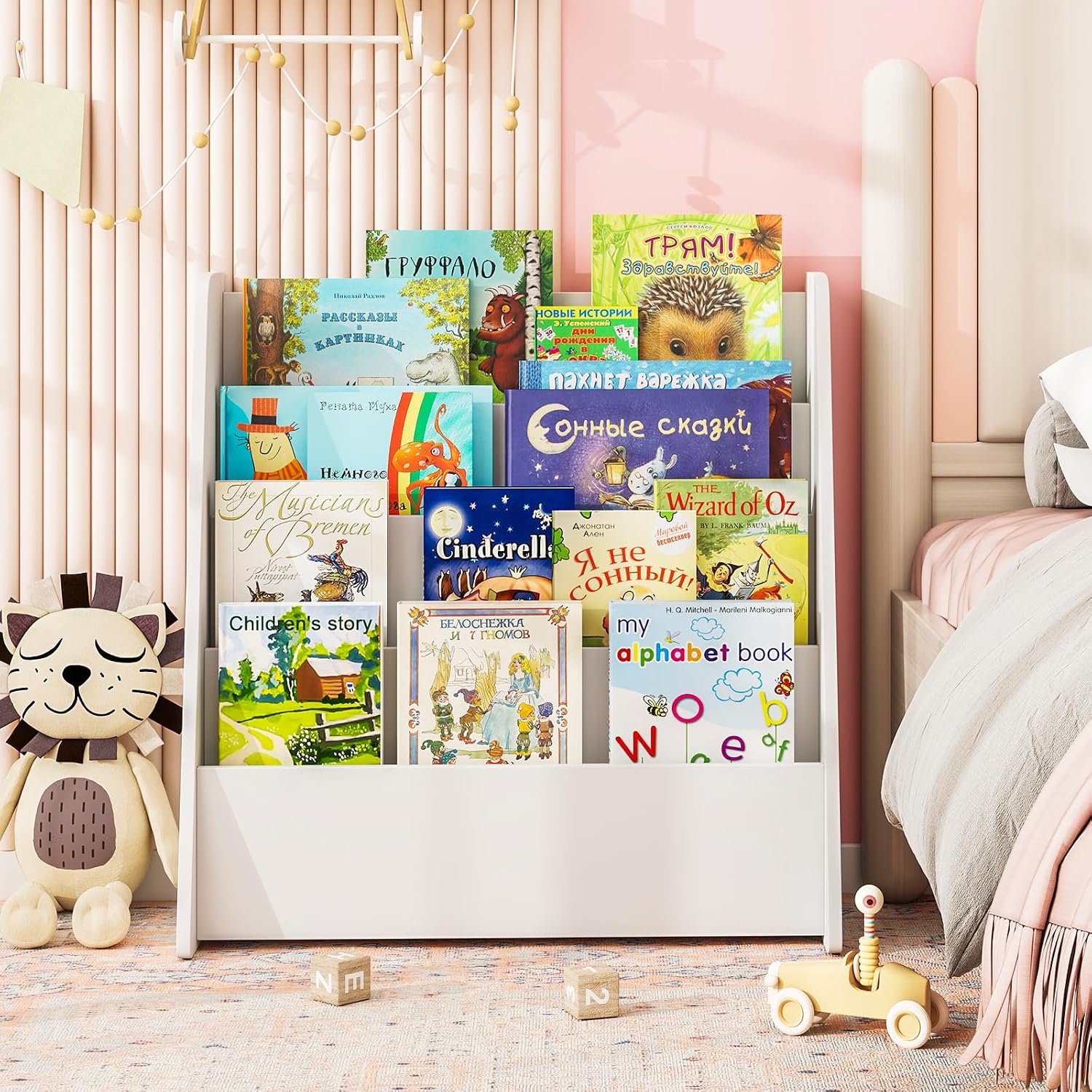 White Kids Bookcase