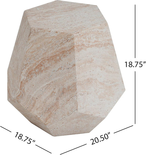 Beige Hexagonal Coffee Table
