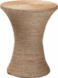 Natural Seagrass Hourglass Side Table