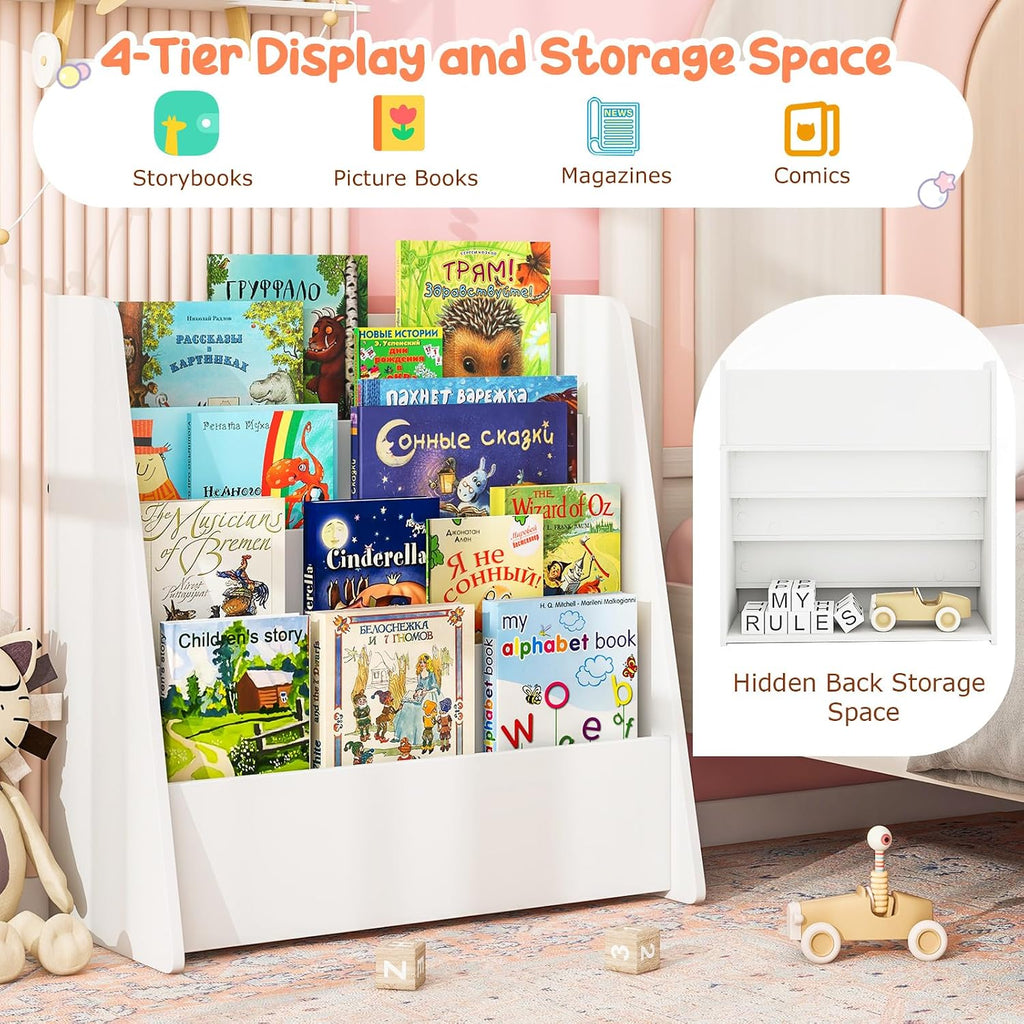 White Kids Bookcase