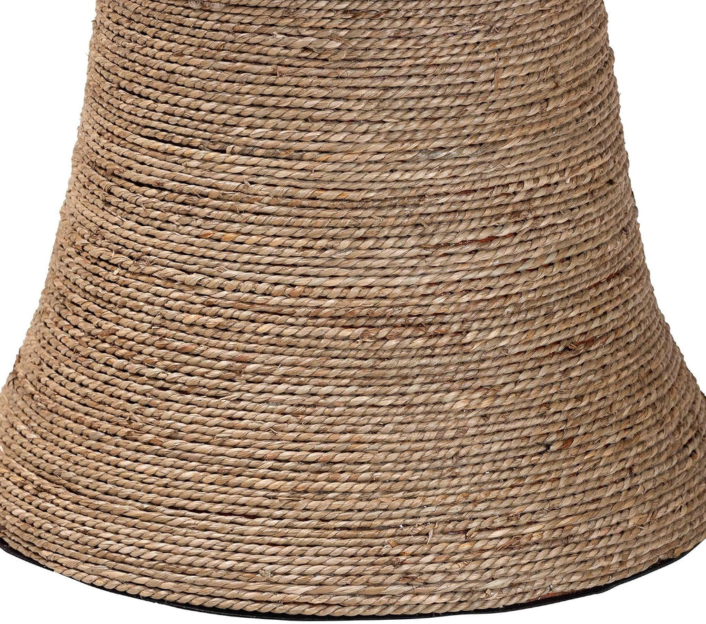 Natural Seagrass Hourglass Side Table