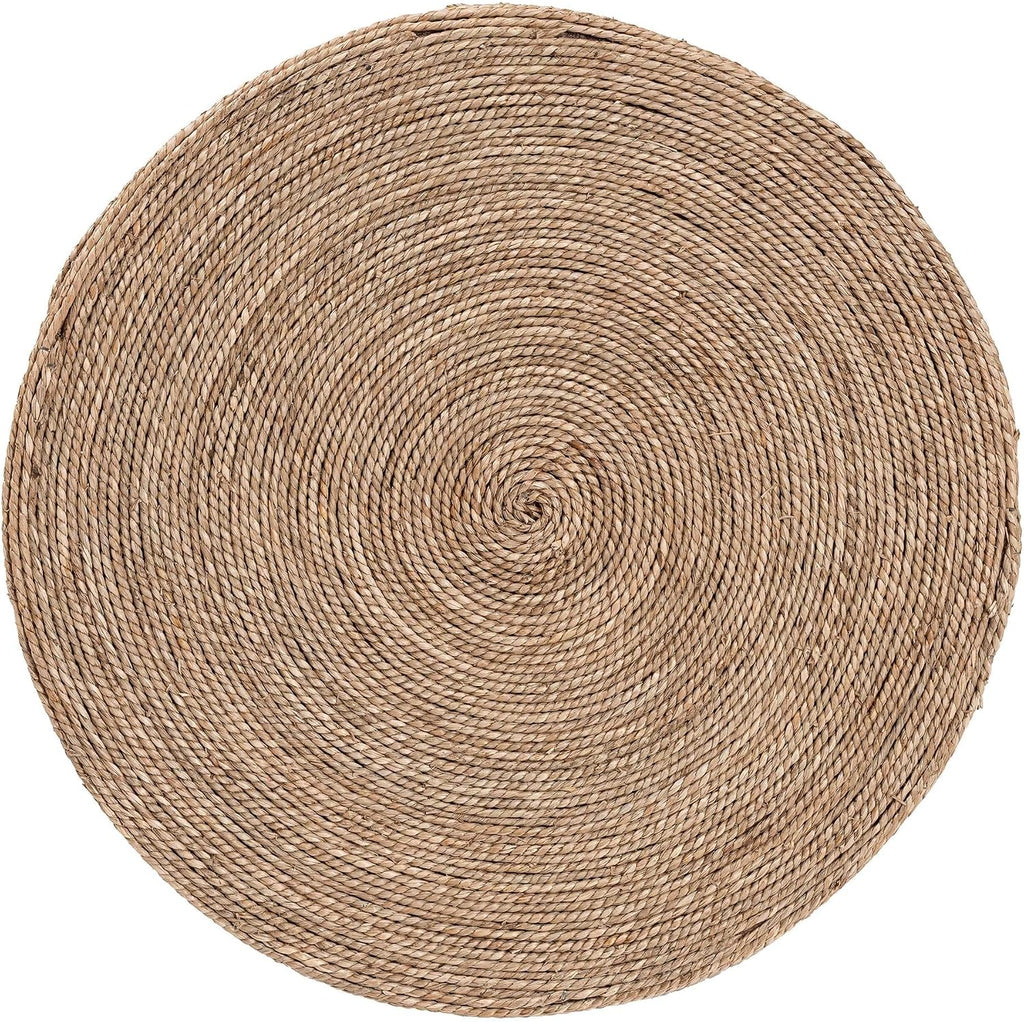 Natural Seagrass Hourglass Side Table