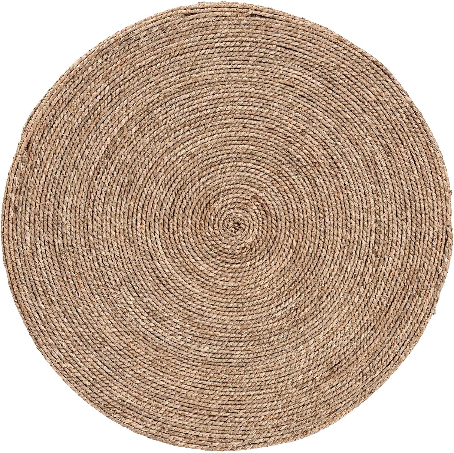 Natural Seagrass Hourglass Side Table