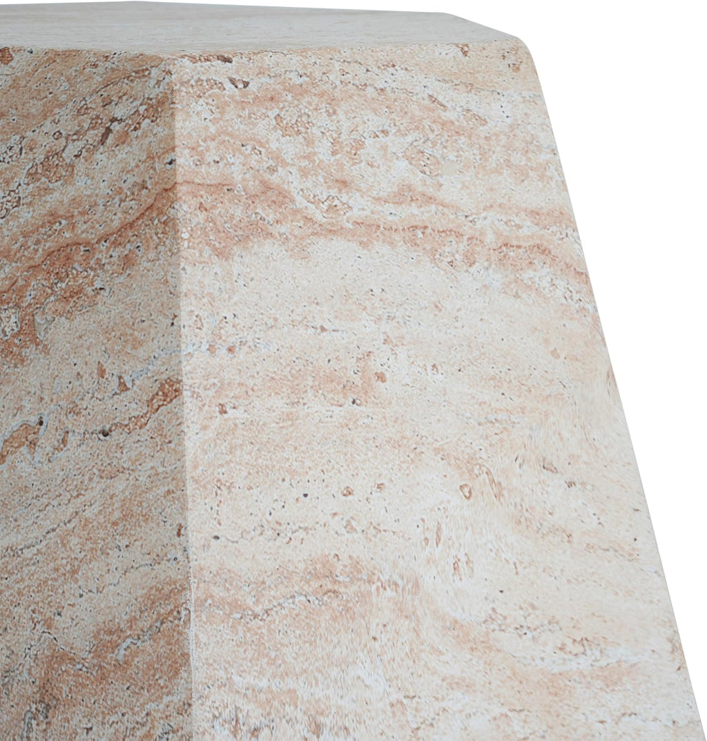 Beige Hexagonal Coffee Table